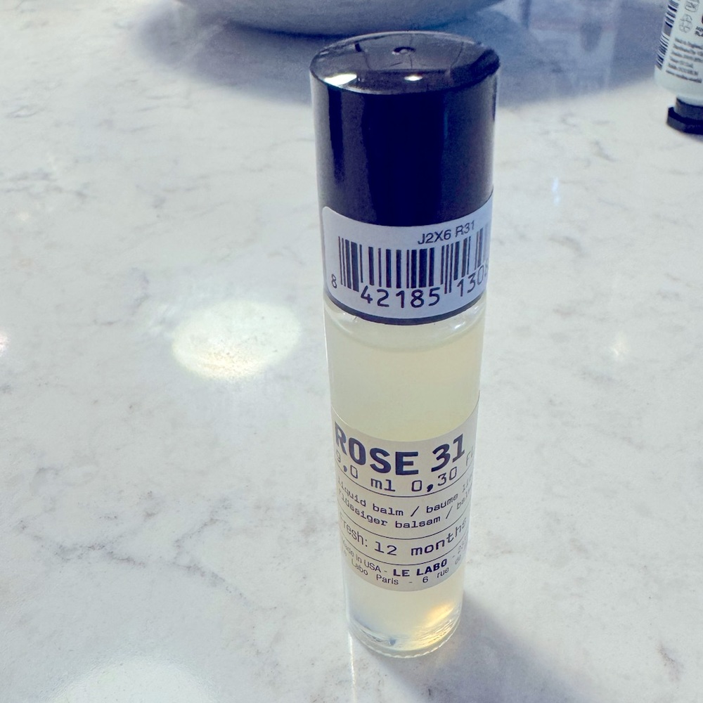Rose 31 liquid balm roll-on perfume by Le Labo 0.3 fl oz 9 mL